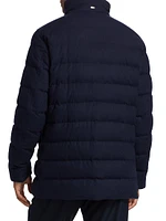 Quilted Cashmere-Blend Down Jacket