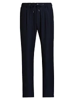 Drawstring Straight-Leg Pants