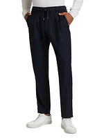 Drawstring Straight-Leg Pants