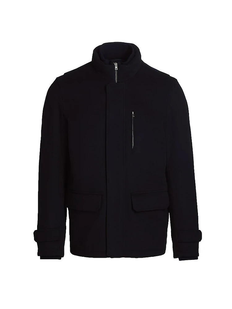 Virgin Wool-Cashmere Field Jacket