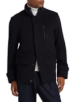 Virgin Wool-Cashmere Field Jacket