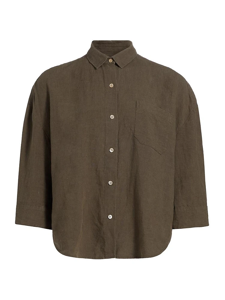 Logan Linen Button-Front Shirt