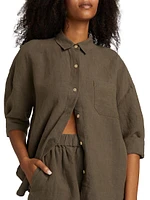 Logan Linen Button-Front Shirt