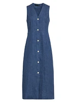 Callan Linen Midi-Dress