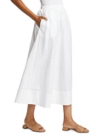 Lauren Cotton Midi-Skirt