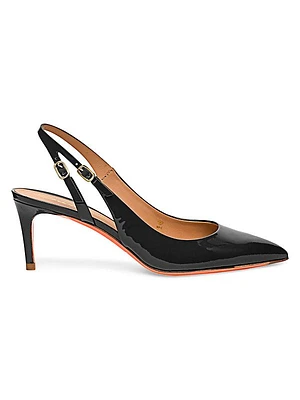 Audrey Leather Slingback Pumps