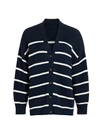 Chloe Striped Cotton Cardigan