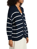 Chloe Striped Cotton Cardigan