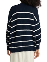 Chloe Striped Cotton Cardigan