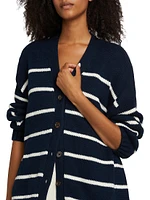 Chloe Striped Cotton Cardigan