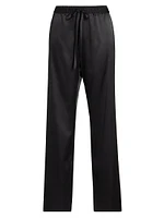 Glamour Straight-Leg Satin Pants