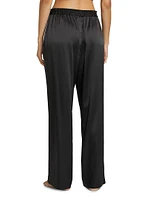 Glamour Straight-Leg Satin Pants