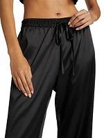 Glamour Straight-Leg Satin Pants