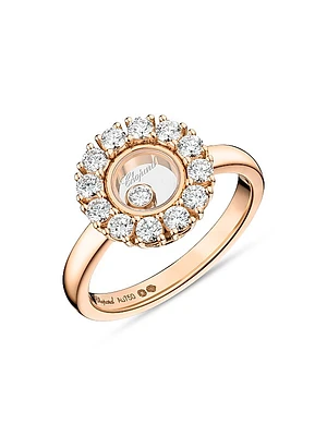 Happy Diamonds 18K Rose Gold & 0.89 TCW Diamond Ring