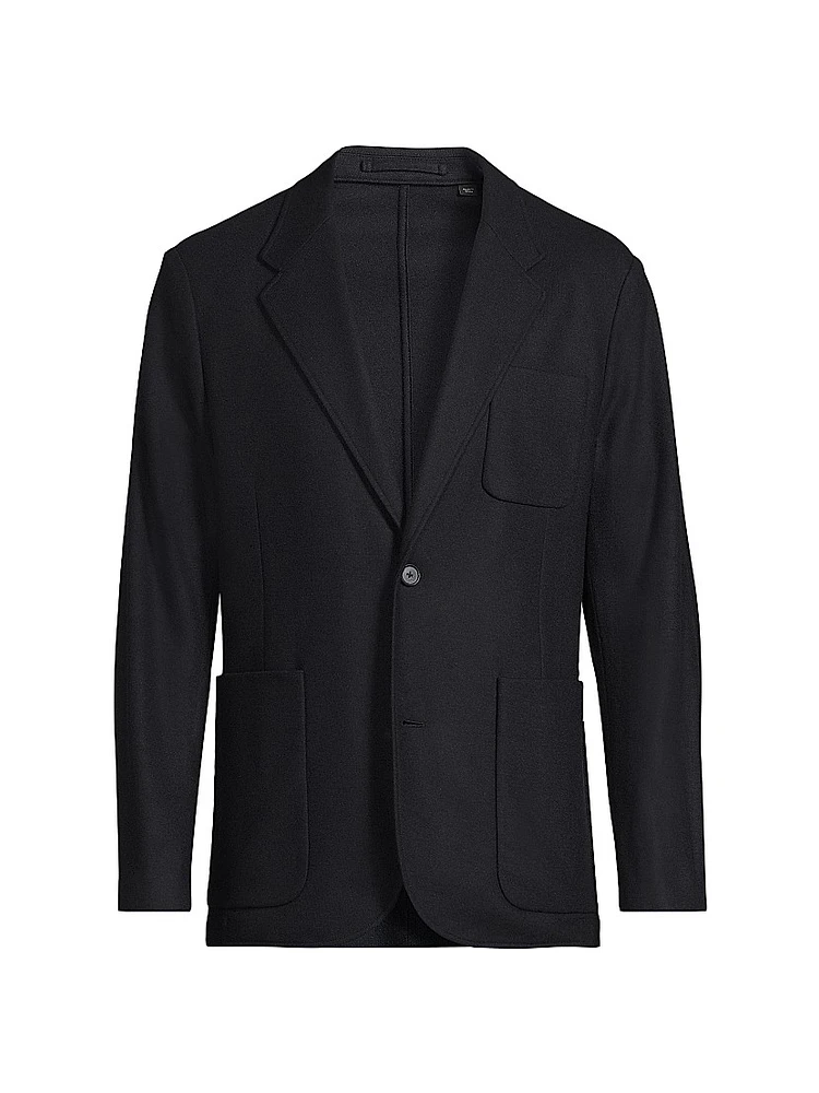 Wool Single-Breasted Blazer