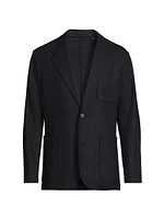 Wool Single-Breasted Blazer