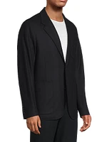 Wool Single-Breasted Blazer