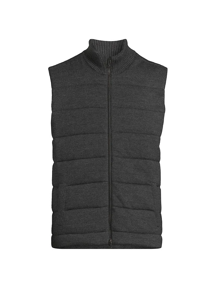 Merino Knit Full-Zip Vest