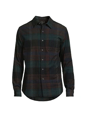 Sierra Checked Cotton Corduroy Shirt