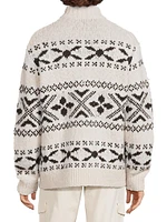 Fair isle-Style Wool-Blend Knit Sweater
