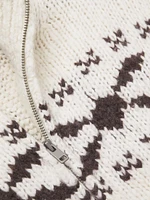Fair isle-Style Wool-Blend Knit Sweater