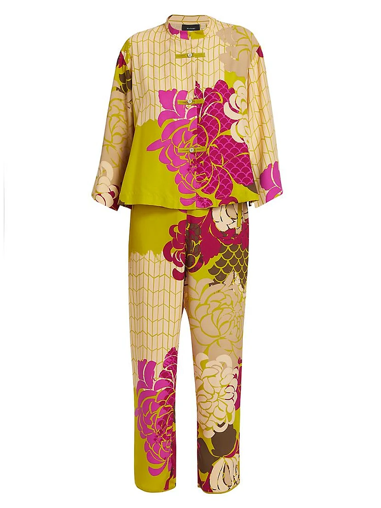 Rimini Mandarin Floral Pajamas