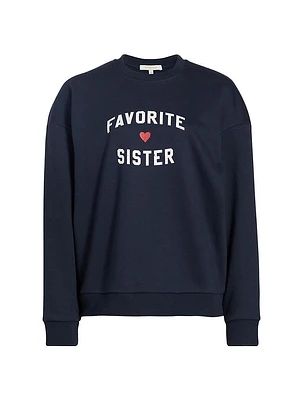 Favorite Sister Heart Logo Sweatshirt