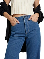 The Masha Straight-Leg Cuffed Jeans