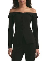 The Irina Off-The-Shoulder Jacket