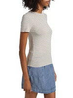 Bamboo Striped Stretch Jersey T-Shirt