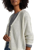 Audrey Cotton V-Neck Cardigan