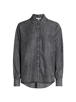 Lia Ruffled Button-Up Shirt