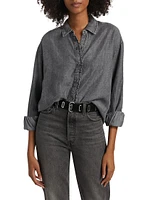 Lia Ruffled Button-Up Shirt