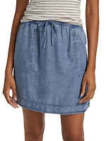 Alice Drawstring A-Line Miniskirt