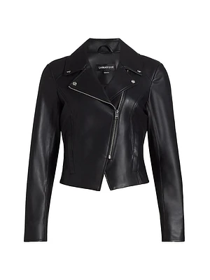 Faux Leather Biker Jacket