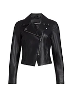 Faux Leather Biker Jacket