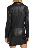 Faux Leather Biker Jacket