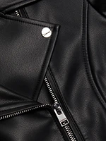 Faux Leather Biker Jacket