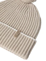 Cashmere Rib Knit Beanie