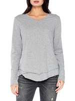 Long Sleeve Mock Layer Tee