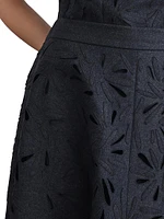 Techno Virgin Wool Circle Skirt