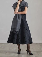 Techno Virgin Wool Circle Skirt