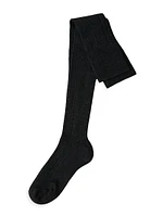 Stretch Cashmere Rib Knit Socks