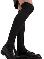 Stretch Cashmere Rib Knit Socks