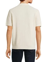 Racked Stitch Button-Front Shirt