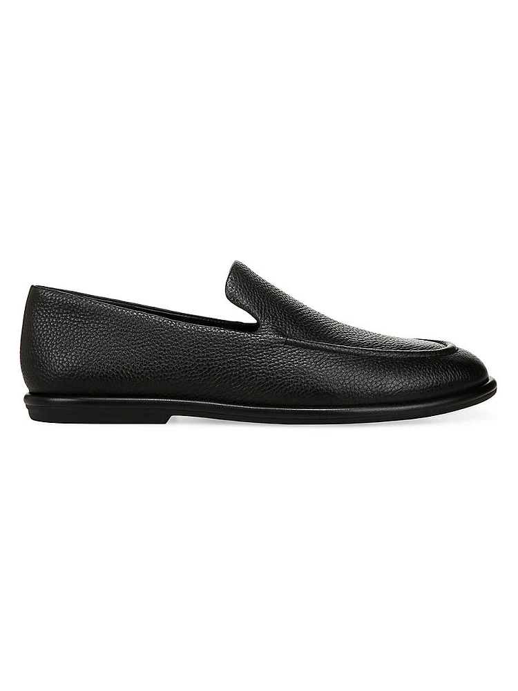 Hann Pebbled Leather Loafers