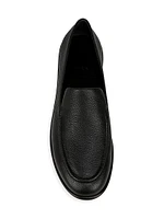 Hann Pebbled Leather Loafers