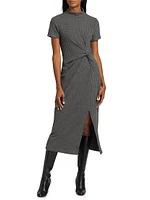 Flint Rib-Knit Midi-Dress