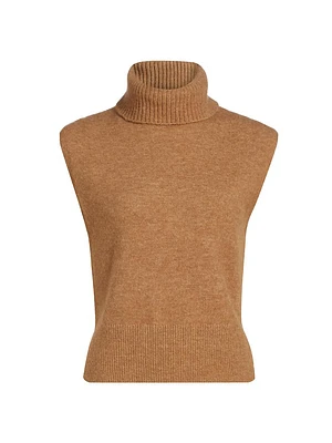 Aaron Knit Sleeveless Turtleneck Sweater