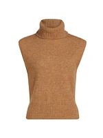 Aaron Knit Sleeveless Turtleneck Sweater